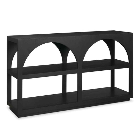 Bela Wooden Matte Black Console Table