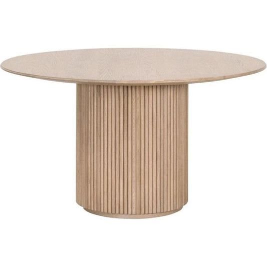 Belfast Wooden Round Dining Table-Dining Tables-Essentials For Living-LOOMLAN