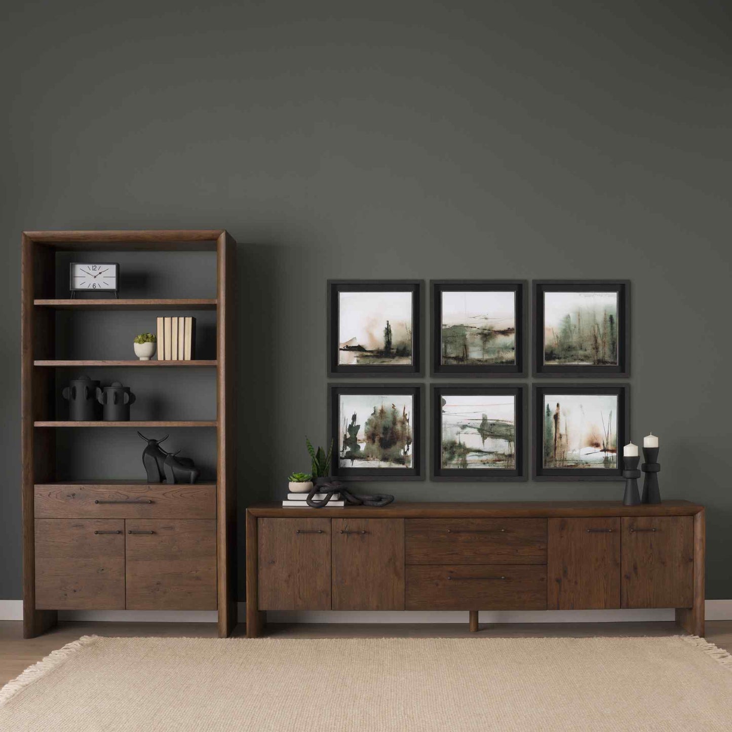 Belford Four Doors Wooden Media Console