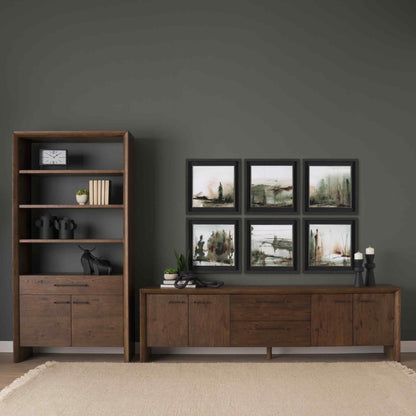 Belford Four Doors Wooden Media Console