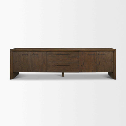 Belford Four Doors Wooden Media Console