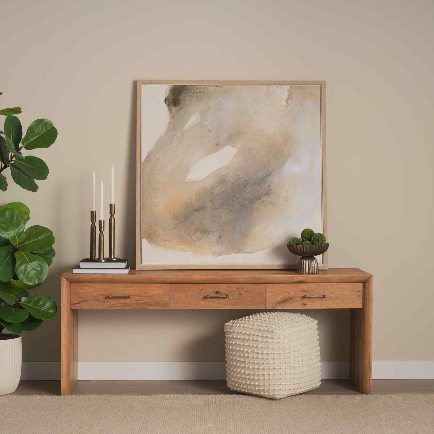 Belford Three Drawers Wooden Console Table