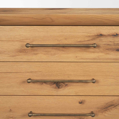 Belford Three Drawers Wooden Nightstand