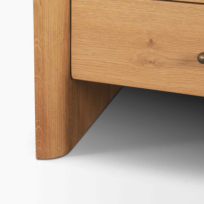 Belford Three Drawers Wooden Nightstand