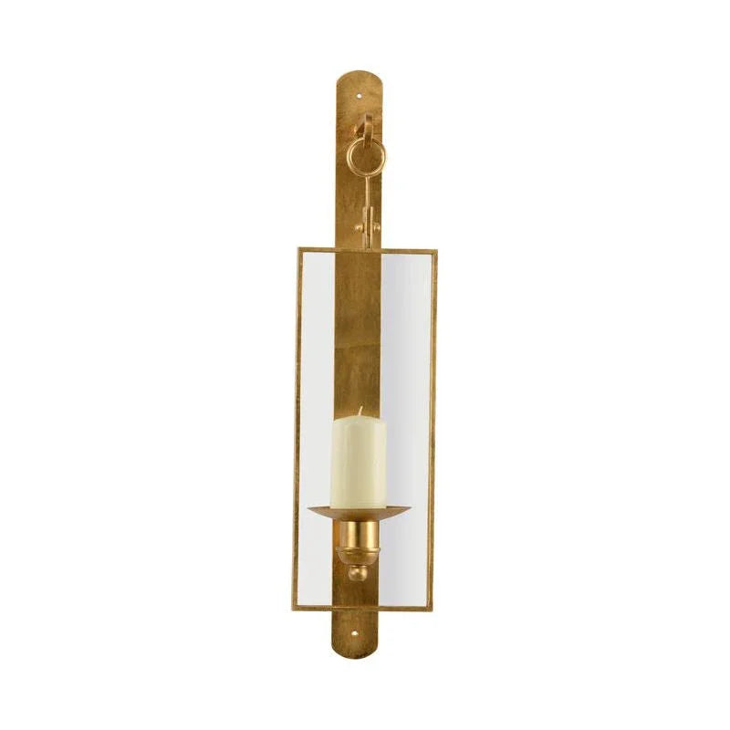 Belk Tempered Glass Panel Candle Wall Sconce - LOOMLAN - Chelsea House - Wall Sconces