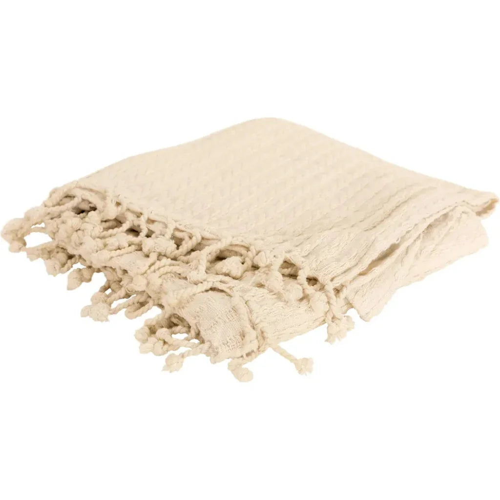 Bella Cotton Knit Throw Blanket - LOOMLAN - LOOMLAN - Throw Blankets