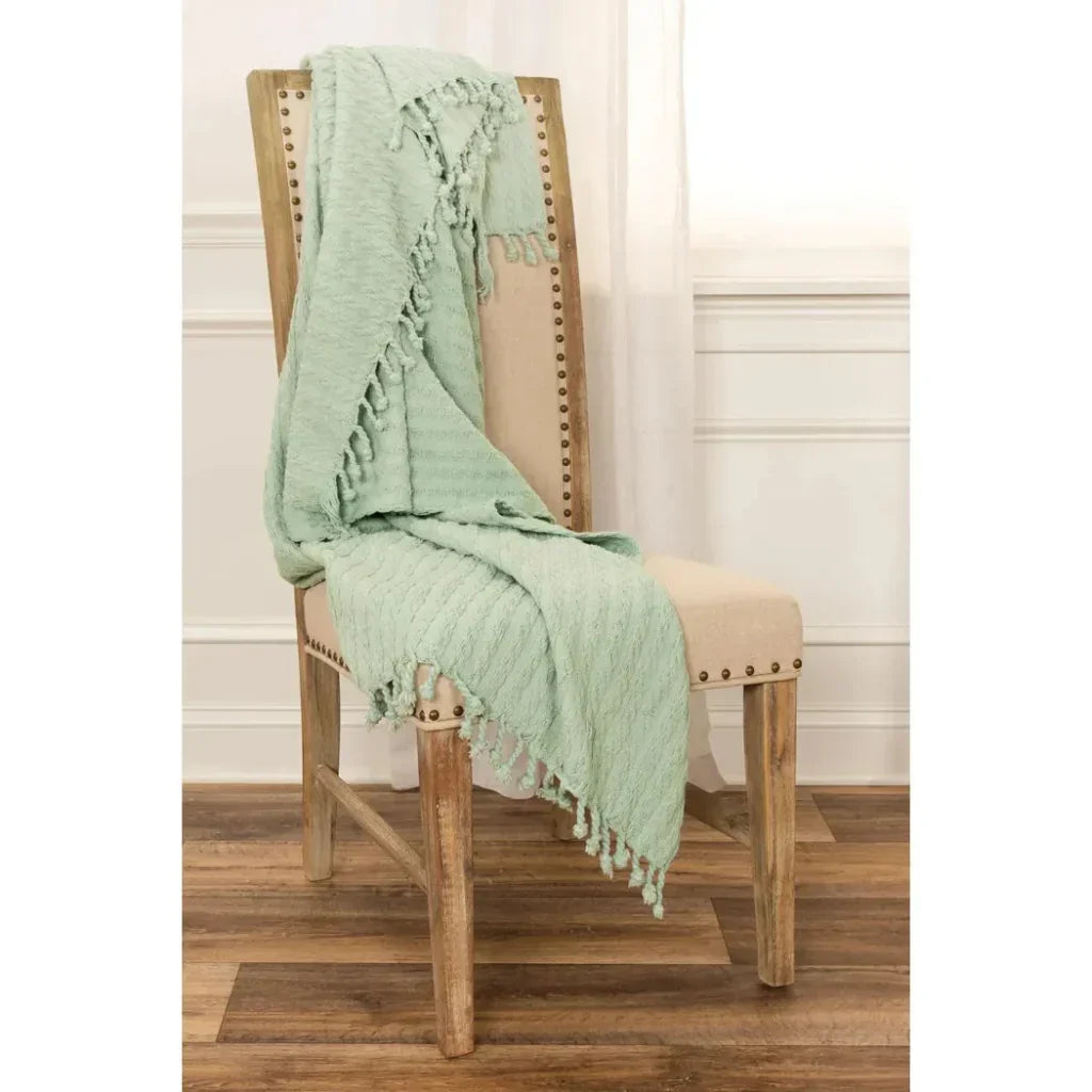 Bella Cotton Knit Throw Blanket - LOOMLAN - LOOMLAN - Throw Blankets