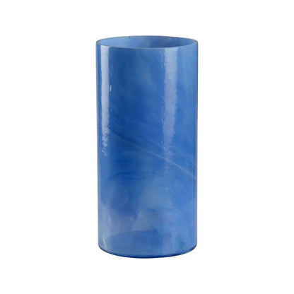Bella Swirled Blue Glass Vase - LOOMLAN - Wildwood - Vases & Jars
