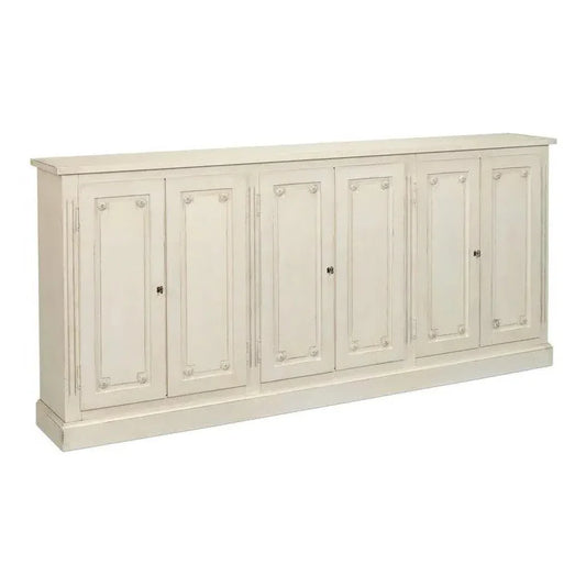 Bellagio Sideboard 96" White White - LOOMLAN - Sarreid - Sideboards