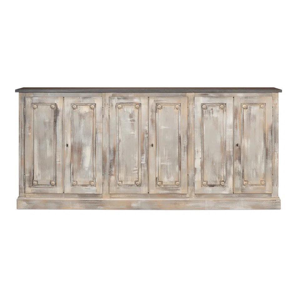 Bellagio Sideboard 96" Grey Oak Stn Grey - LOOMLAN - Sarreid - Sideboards