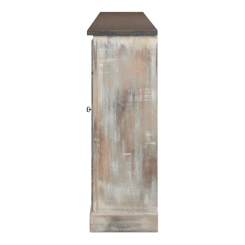 Bellagio Sideboard 96" Grey Oak Stn Grey - LOOMLAN - Sarreid - Sideboards