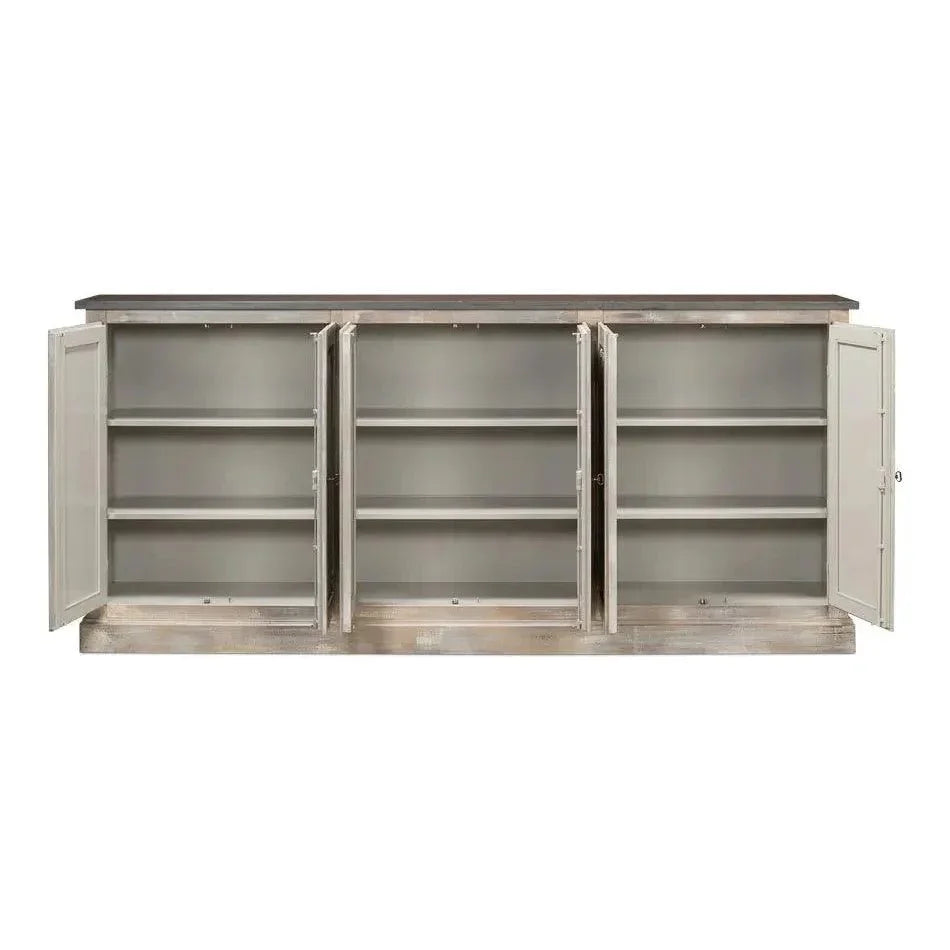 Bellagio Sideboard 96" Grey Oak Stn Grey - LOOMLAN - Sarreid - Sideboards