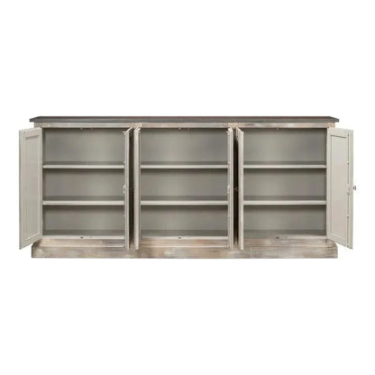 Bellagio Sideboard 96" Grey Oak Stn Grey - LOOMLAN - Sarreid - Sideboards