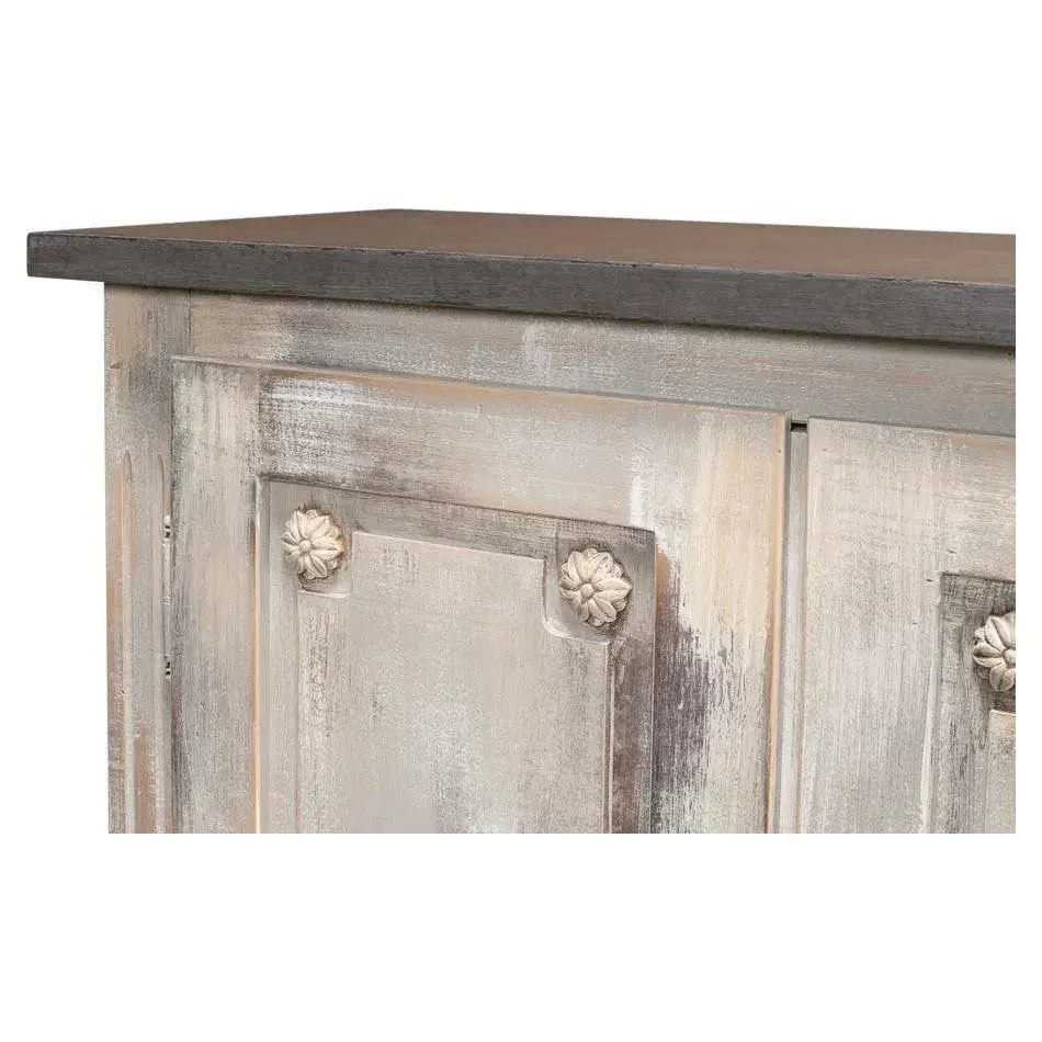 Bellagio Sideboard 96" Grey Oak Stn Grey - LOOMLAN - Sarreid - Sideboards