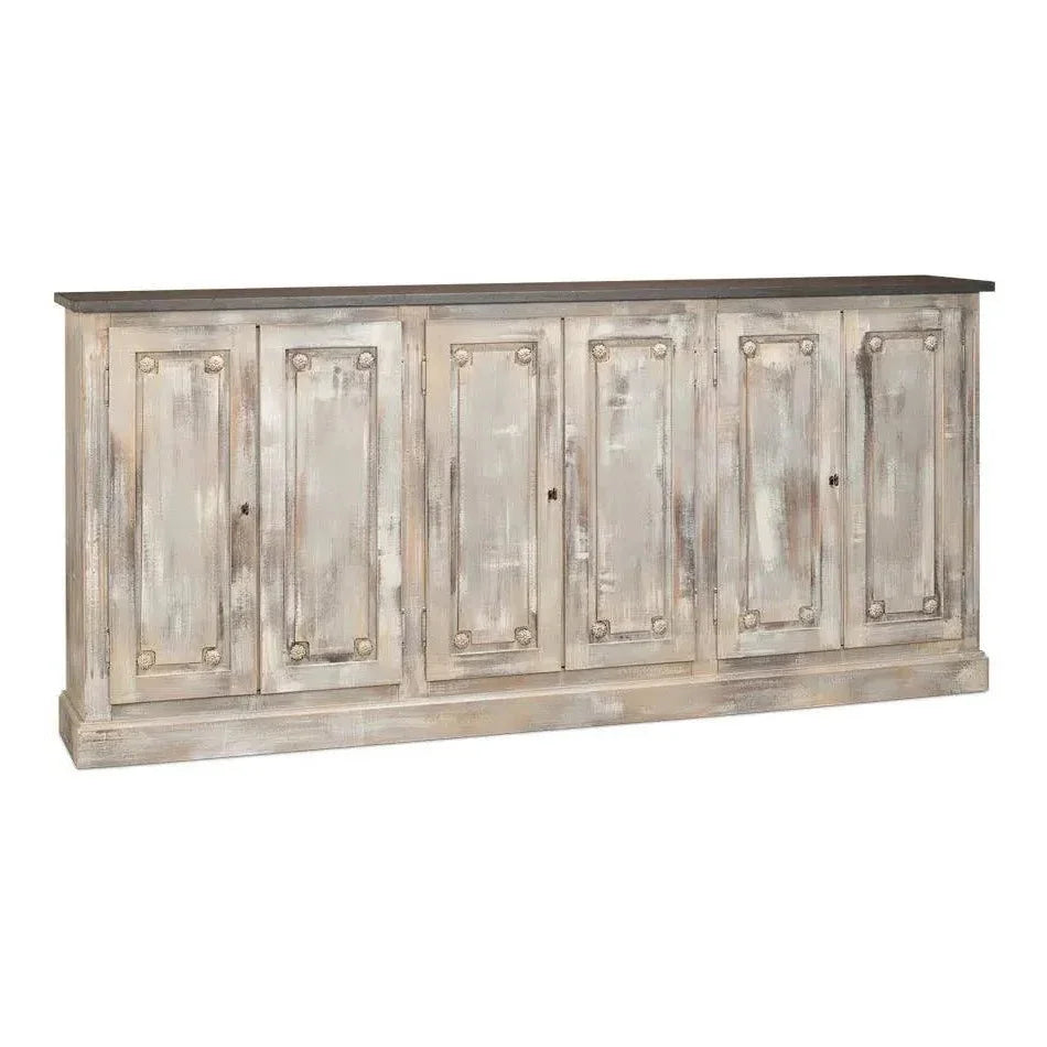 Bellagio Sideboard 96" Grey Oak Stn Grey - LOOMLAN - Sarreid - Sideboards