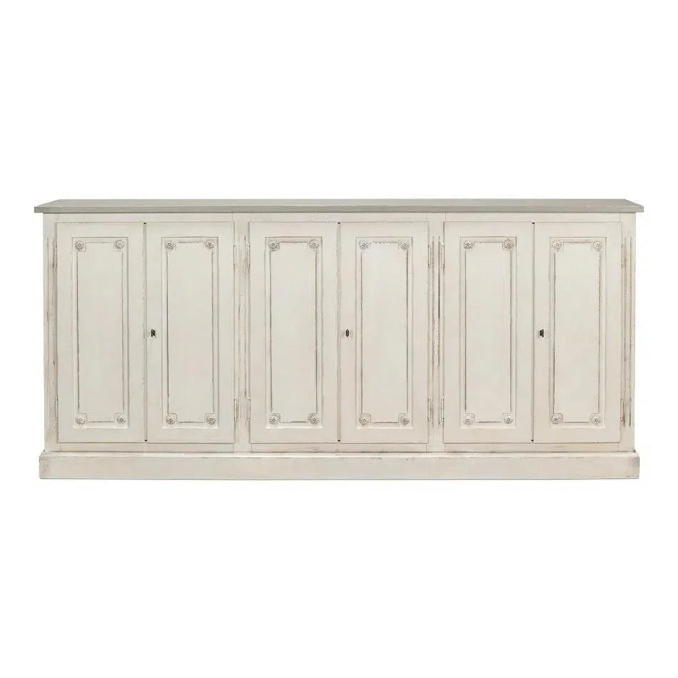 Bellagio Sideboard 96" White Grey - LOOMLAN - Sarreid - Sideboards