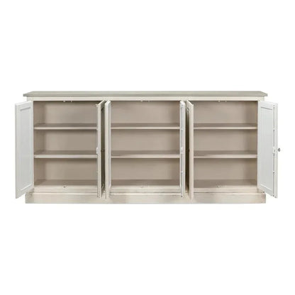 Bellagio Sideboard 96" White Grey - LOOMLAN - Sarreid - Sideboards