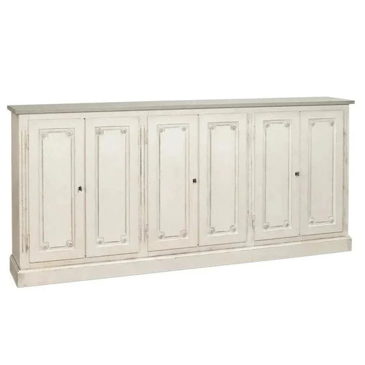 Bellagio Sideboard 96" White Grey - LOOMLAN - Sarreid - Sideboards