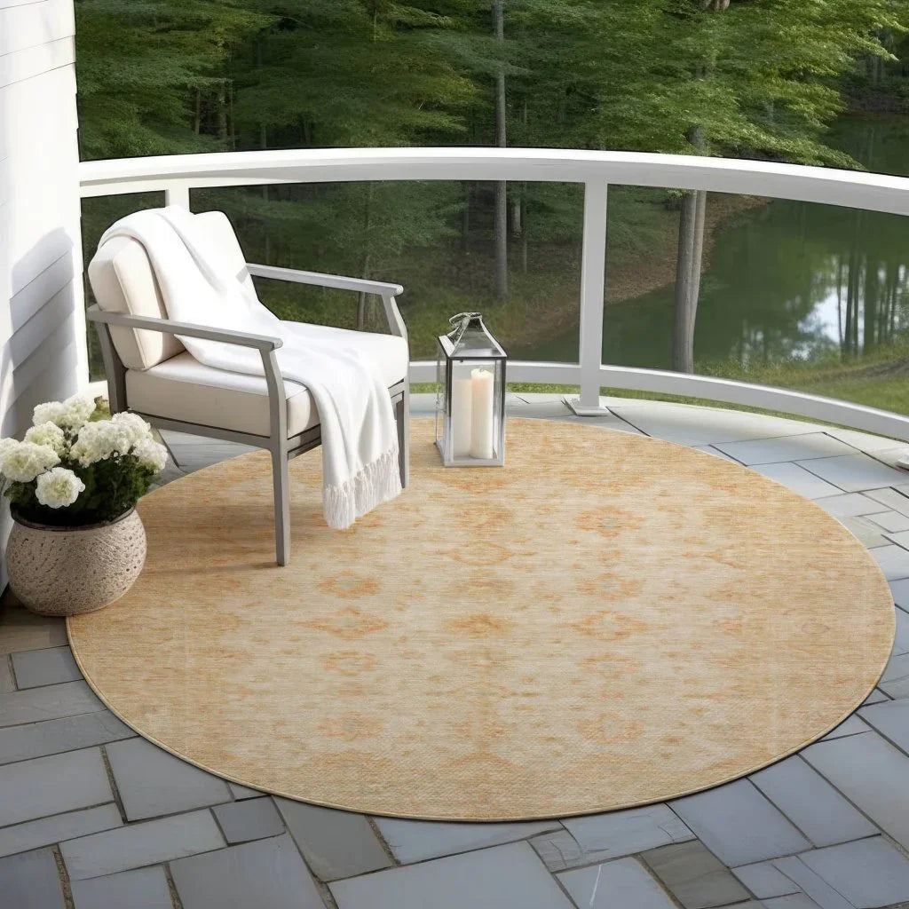 Bellandria Brown Washable Indoor - Outdoor Rug - LOOMLAN - LOOMLAN Rugs - Outdoor Rugs