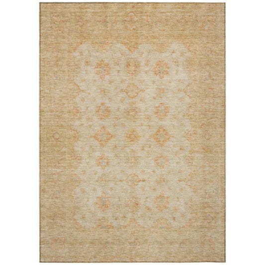 Bellandria Brown Washable Indoor - Outdoor Rug - LOOMLAN - LOOMLAN Rugs - Outdoor Rugs