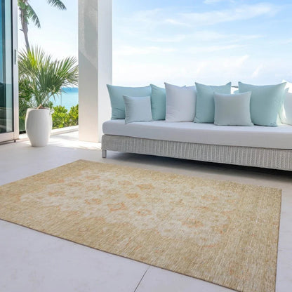 Bellandria Brown Washable Indoor - Outdoor Rug - LOOMLAN - LOOMLAN Rugs - Outdoor Rugs
