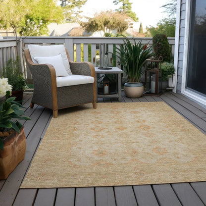 Bellandria Brown Washable Indoor - Outdoor Rug - LOOMLAN - LOOMLAN Rugs - Outdoor Rugs