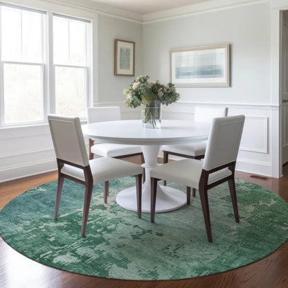 Bellatrix Green Washable Indoor - Outdoor Rug - LOOMLAN - LOOMLAN Rugs - Outdoor Rugs