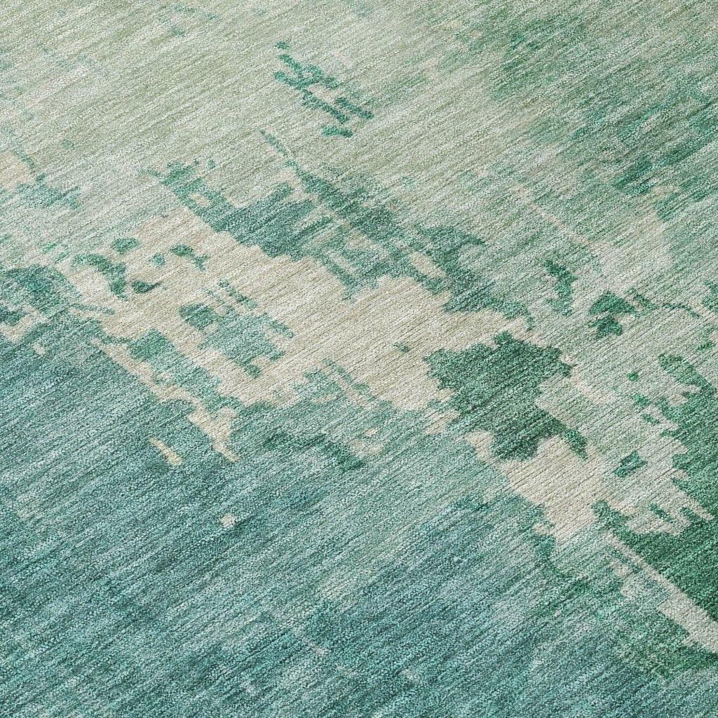 Bellatrix Green Washable Indoor - Outdoor Rug - LOOMLAN - LOOMLAN Rugs - Outdoor Rugs