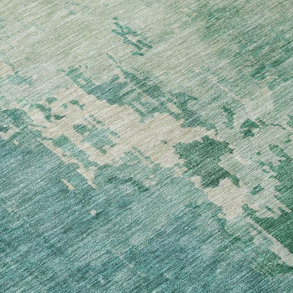 Bellatrix Green Washable Indoor - Outdoor Rug - LOOMLAN - LOOMLAN Rugs - Outdoor Rugs