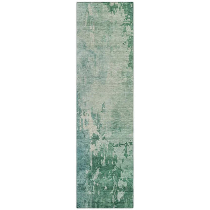 Bellatrix Green Washable Indoor - Outdoor Rug - LOOMLAN - LOOMLAN Rugs - Outdoor Rugs