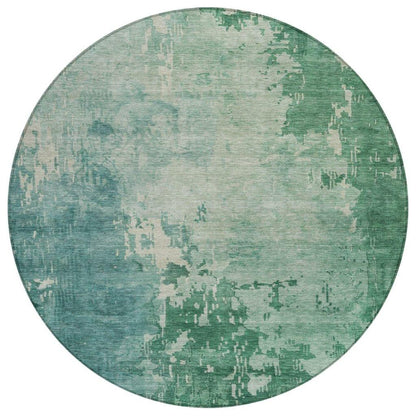 Bellatrix Green Washable Indoor - Outdoor Rug - LOOMLAN - LOOMLAN Rugs - Outdoor Rugs