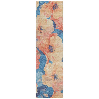 Bellavor Orange Washable Indoor - Outdoor Rug - LOOMLAN - LOOMLAN Rugs - Outdoor Rugs