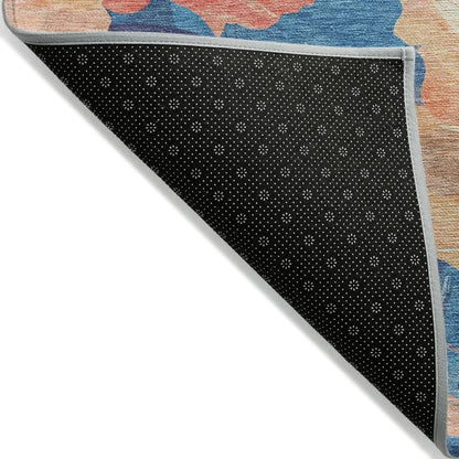 Bellavor Orange Washable Indoor - Outdoor Rug - LOOMLAN - LOOMLAN Rugs - Outdoor Rugs