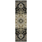 Bellaya Black Washable Indoor-Outdoor Rug-Outdoor Rugs-LOOMLAN Rugs-2'3" x 7'6"-LOOMLAN