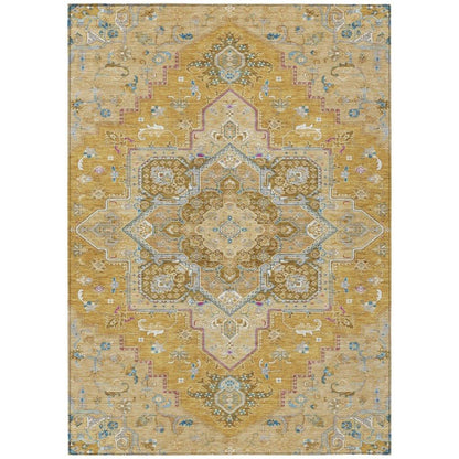 Bellaya Gold Washable Indoor-Outdoor Rug-Outdoor Rugs-LOOMLAN Rugs-2'6" x 3'10"-LOOMLAN