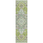 Bellaya Green Washable Indoor-Outdoor Rug-Outdoor Rugs-LOOMLAN Rugs-2'3" x 7'6"-LOOMLAN