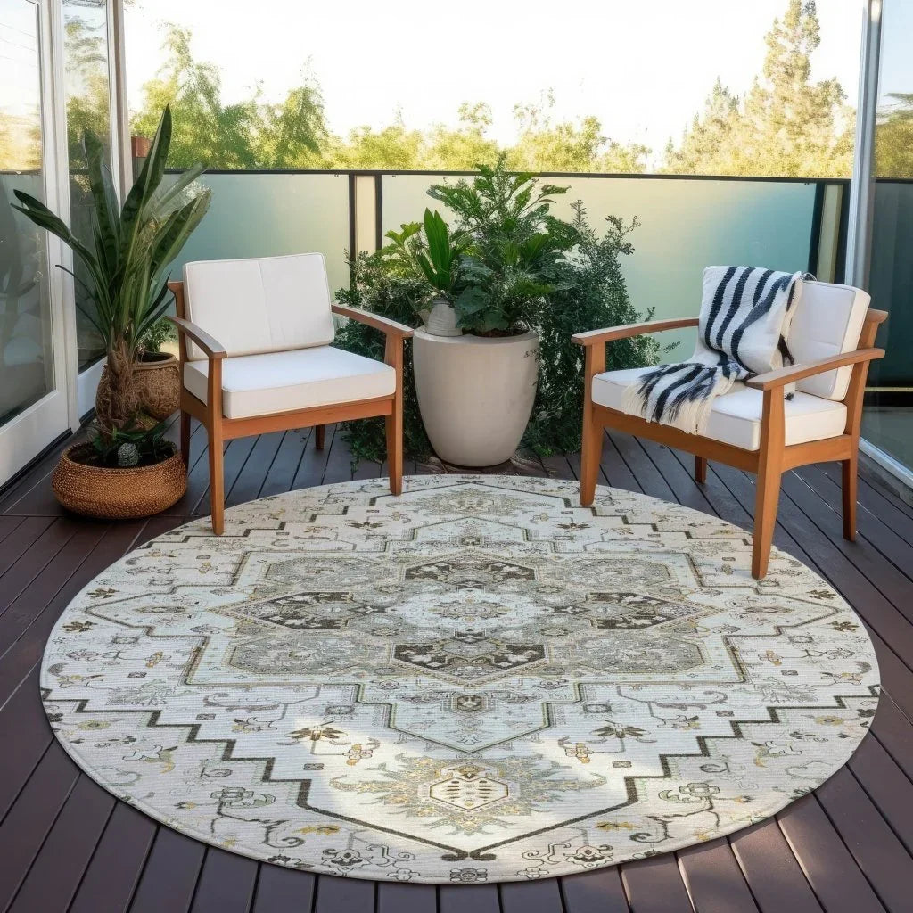 Bellaya Ivory Washable Indoor-Outdoor Rug-Outdoor Rugs-LOOMLAN Rugs-LOOMLAN