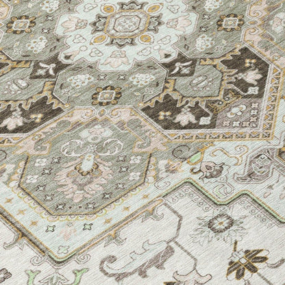 Bellaya Ivory Washable Indoor-Outdoor Rug-Outdoor Rugs-LOOMLAN Rugs-LOOMLAN