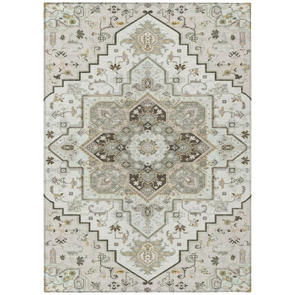 Bellaya Ivory Washable Indoor-Outdoor Rug-Outdoor Rugs-LOOMLAN Rugs-2'6" x 3'10"-LOOMLAN