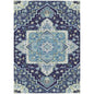 Bellaya Navy Washable Indoor-Outdoor Rug-Outdoor Rugs-LOOMLAN Rugs-2'6" x 3'10"-LOOMLAN