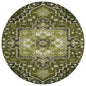 Bellaya Olive Washable Indoor-Outdoor Rug-Outdoor Rugs-LOOMLAN Rugs-8' x 8'-LOOMLAN
