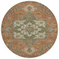 Bellaya Rust Washable Indoor-Outdoor Rug-Outdoor Rugs-LOOMLAN Rugs-8' x 8'-LOOMLAN
