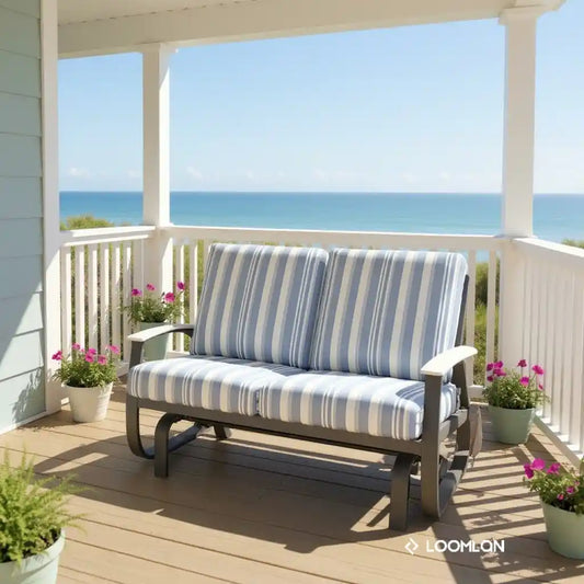 Belle Isle Cushion 2 - Seat Glider Polymer Arms - LOOMLAN - Telescope - Outdoor Sofas & Loveseats