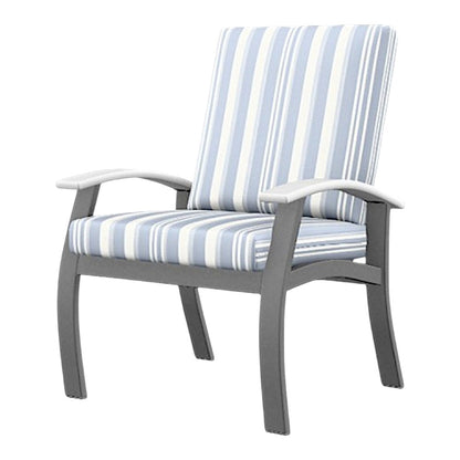 Belle Isle Deep Seat Cushion Cafe Arm Chair 2PC