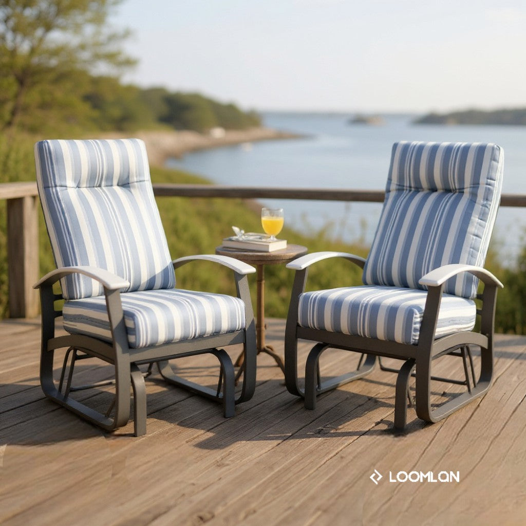 Belle Isle Deep Seat Cushion High Back Single-Seat Glider