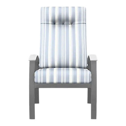 Belle Isle Cushion Supreme Height Polymer Arm Chair-Outdoor Accent Chairs-Telescope-LOOMLAN