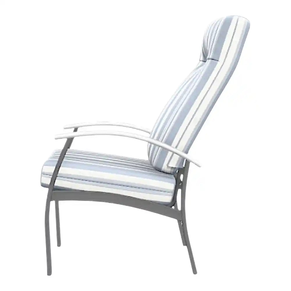 Belle Isle Cushion Supreme Height Polymer Arm Chair-Outdoor Accent Chairs-Telescope-LOOMLAN