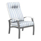 Belle Isle Cushion Supreme Height Polymer Arm Chair-Outdoor Accent Chairs-Telescope-LOOMLAN