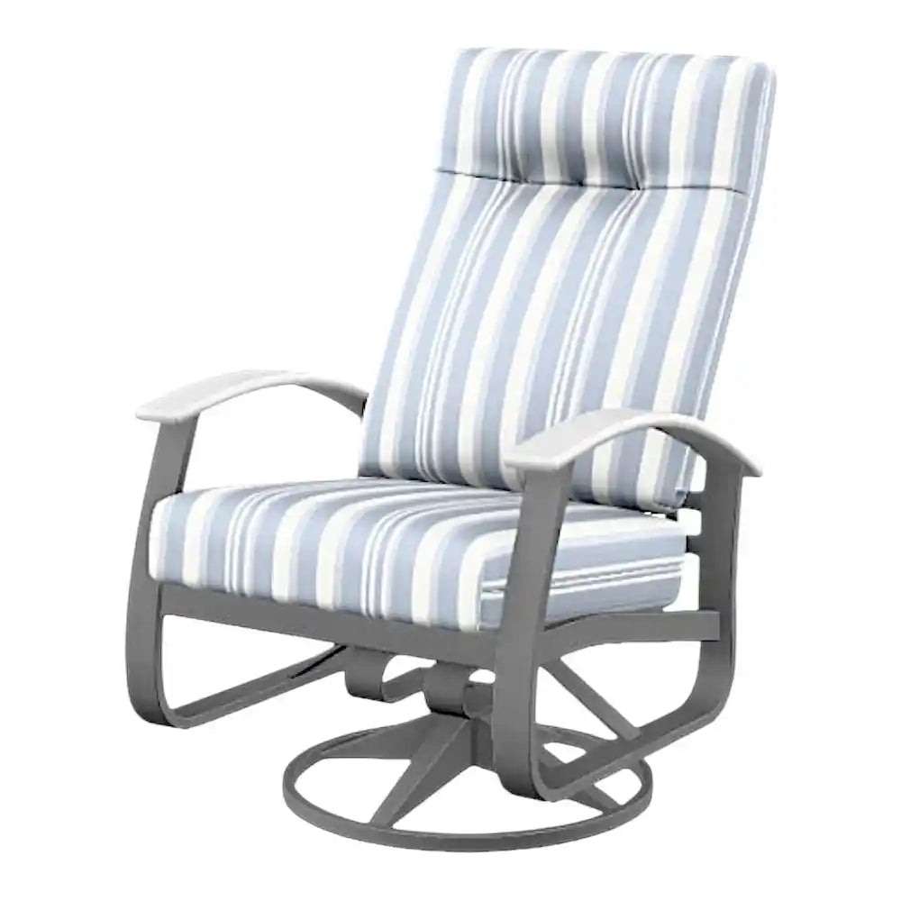 Belle Isle Cushion Supreme Swivel Rocker Arm-Outdoor Accent Chairs-Telescope-LOOMLAN