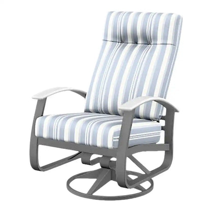 Belle Isle Cushion Supreme Swivel Rocker Arm-Outdoor Accent Chairs-Telescope-LOOMLAN
